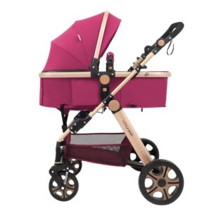 Carucior litle bird , cu suspensii , Purple 2in1 transformabil landou-sport - Image 1