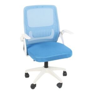 Ergonomic office chair JRH, Mesh, white blue - Image 1