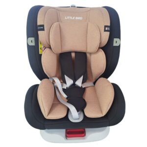 Little Bird Car Seat 0-36kg 360 Rotating with Isofix Brown - Image 2