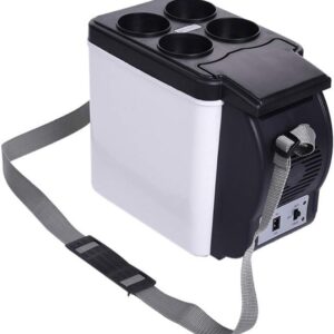 Frigider auto, 6L 12V Mini Frigider electric Încălzitor Frigider portabil Frigider pentru călătorii, camping, picnic - Image 1