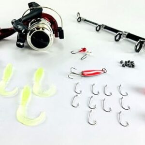 33-piece telescopic rod kit Spinning Reels Hooks Lures Bobbers TELESCOPING ROD - Image 4