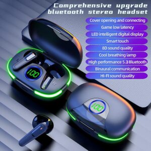 Pro 80 Tws Wireless Bluetooth 5.3 Cască impermeabil Hifi Stereo Muzica de asteptare Headset cu respirație de lumină - Image 5