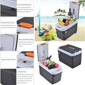 Mini Car Refrigerator 25L, 12V DC / 220V AC Fruit Vegetable Beer Drinks Portable Small Refrigerator, -5C+68C! Heating and Cooling Function, for Bedroom - Image 5