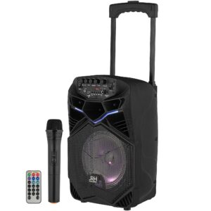 Boxa tip troler JRH A85, 300 W, USB, Microfon wireless Telecomanda - Image 1