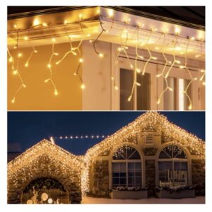 Christmas Tree Installation, 13m, 300 LEDs, Water Resistant, Fringes, Outdoor/Indoor, Warm White - Image 5