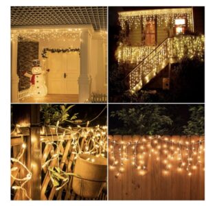 Christmas Tree Installation, 13m, 300 LEDs, Water Resistant, Fringes, Outdoor/Indoor, Warm White - Image 4