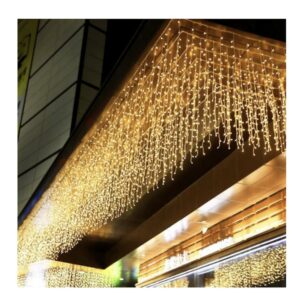 Christmas Tree Installation, 13m, 300 LEDs, Water Resistant, Fringes, Outdoor/Indoor, Warm White - Image 2