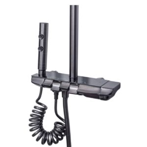 Shower column, with fixed and movable spray, 4 functions, stainless steel - Image 4