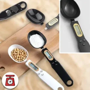 Spoon with scale and digital display 500g – white - Image 1