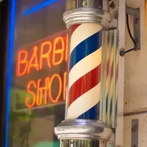 Sigla Barber Shop Reclama luminoasa frizerie Barber Pole 85 cm - Image 4