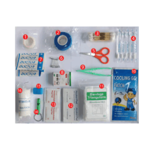 First aid kit, orange, small size - Image 3