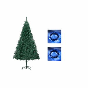 oferta Brad artifical 180 cm, cu 2 bucati instalatie 10m 100 de leduri - Image 1
