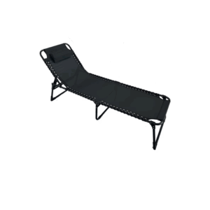 2xsezlongi pliabil cu spatar reglabil si perna, 190x56x83cm - Image 1