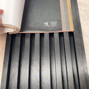 Set 14 Panouri Decorativ Riflaj WPC Lemn negru Compozit Durabil , 159×2900×23 cod culor wt027 - Image 6