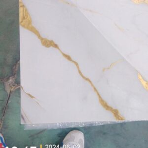 PVC Sheet Marble White with Gold LJ80001T 240cmx1.22cmx0.3cm - Image 6