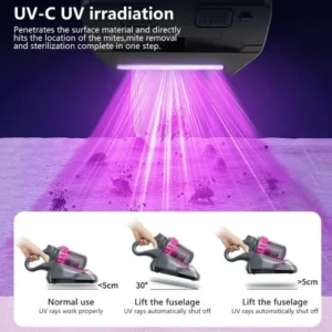 JRH 4-in-1 Multifunctional Vacuum Cleaner – Cordless The perfect solution for impeccable cleaning, and UV Light" - Image 2