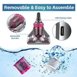 JRH 4-in-1 Multifunctional Vacuum Cleaner – Cordless The perfect solution for impeccable cleaning, and UV Light" - Image 5