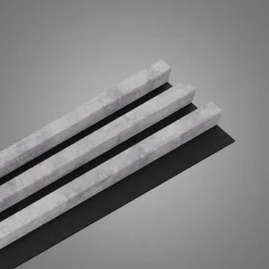 Set 4 Panou riflaj acustic decorativ cu design Eb-916Q, MDF, 2900x600x210 mm, GRI - Image 4