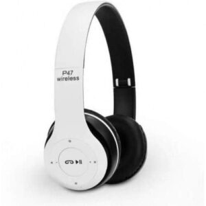 Аудио слушалки, P47, Безжични, Bluetooth, Черни - Image 2