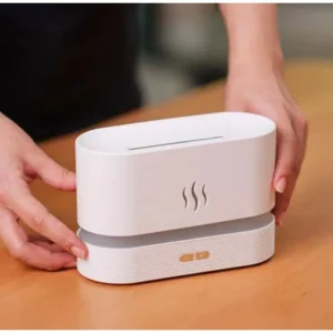 HUMID2 room humidifier, flame effect, ultrasonic aromatherapy diffuser, 190ml, white and black - Image 5