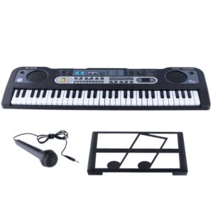 Orga electronica cu Microfon cu 61 Taste MQ-6119 , negru - Image 1