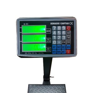 Cantar Electronic 350 kg cu Acumulator si Platan Metalic , brat rabatabil - Image 4