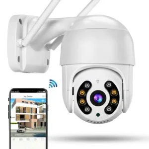 Set 2 Smart Camera Wifi de Exterior, Senzor de Miscare, Night Vision, Vizualizare Live pe Telefon - Image 4