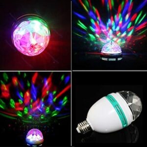 Bec disco, rotativ, multicolor, cu LED, 3W - Image 2