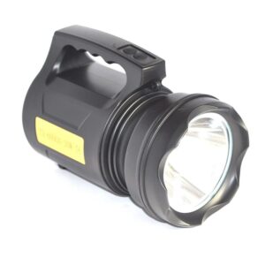 Professional LED flashlight T6 30 W, integrated battery, black - Image 4