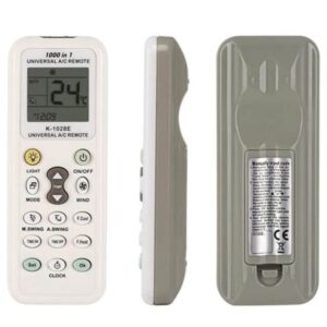 Universal remote control for air conditioning, White