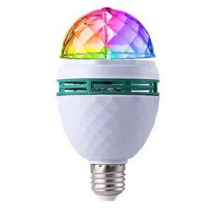 Bec disco, rotativ, multicolor, cu LED, 3W - Image 1
