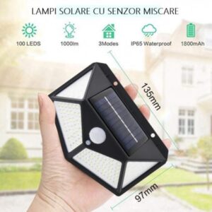 Oferta Set 4 Lampi solare 100LED, senzor de miscare - Image 7