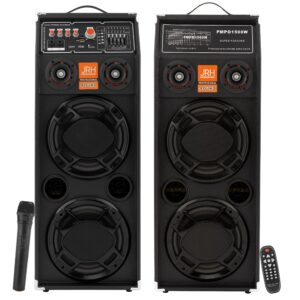 Set of active speakers JRH 2321A Microphone wireless 600w.