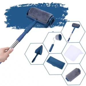 Trafalet Paint Roller Profesional cu umplere + rezervor recipient,brat extensibil - Image 3