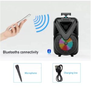 Boxa portabila ZQS-8133, microfon, 100W - Image 4