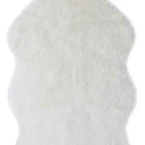 Artificial fur Lucia white 100cm x 60 cm